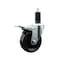 Service Caster 4'' SS Phenolic Swivel 1-1/4'' Expanding Stem Caster Total Lock Brake SCC-SSEXTTL20S414-PHS-114 - alternate 1